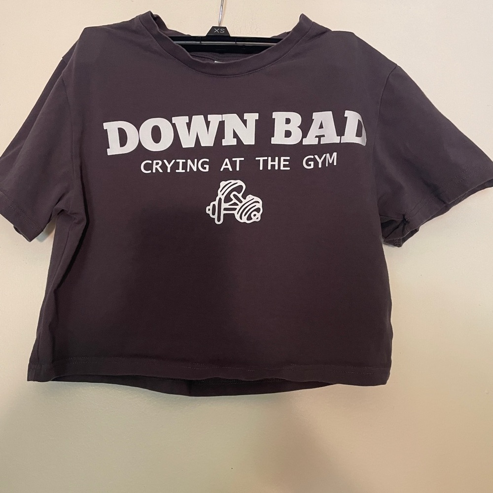 Taylor Swift Charcoal Crop Top